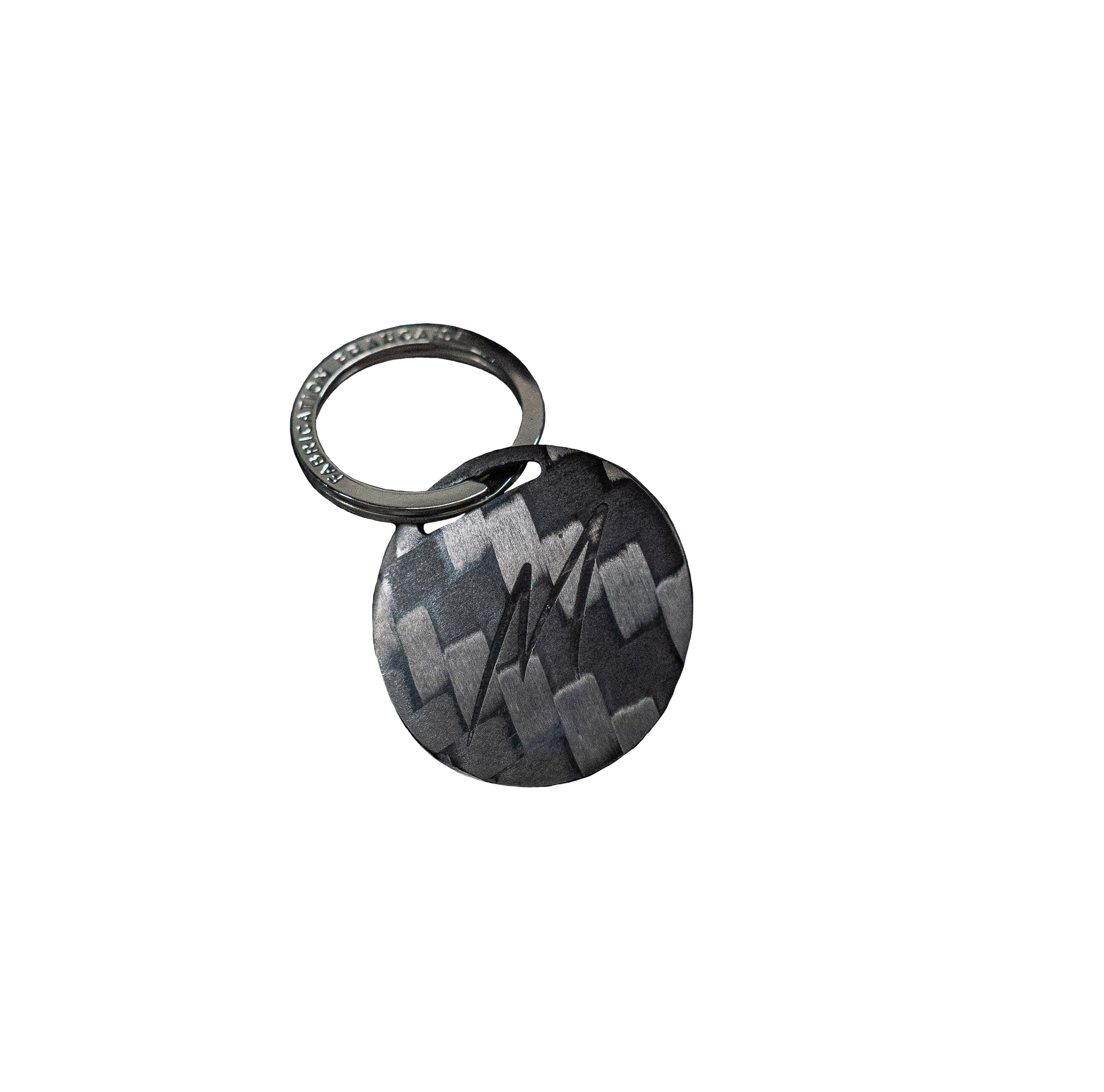 Malizia Round Carbon Keyring