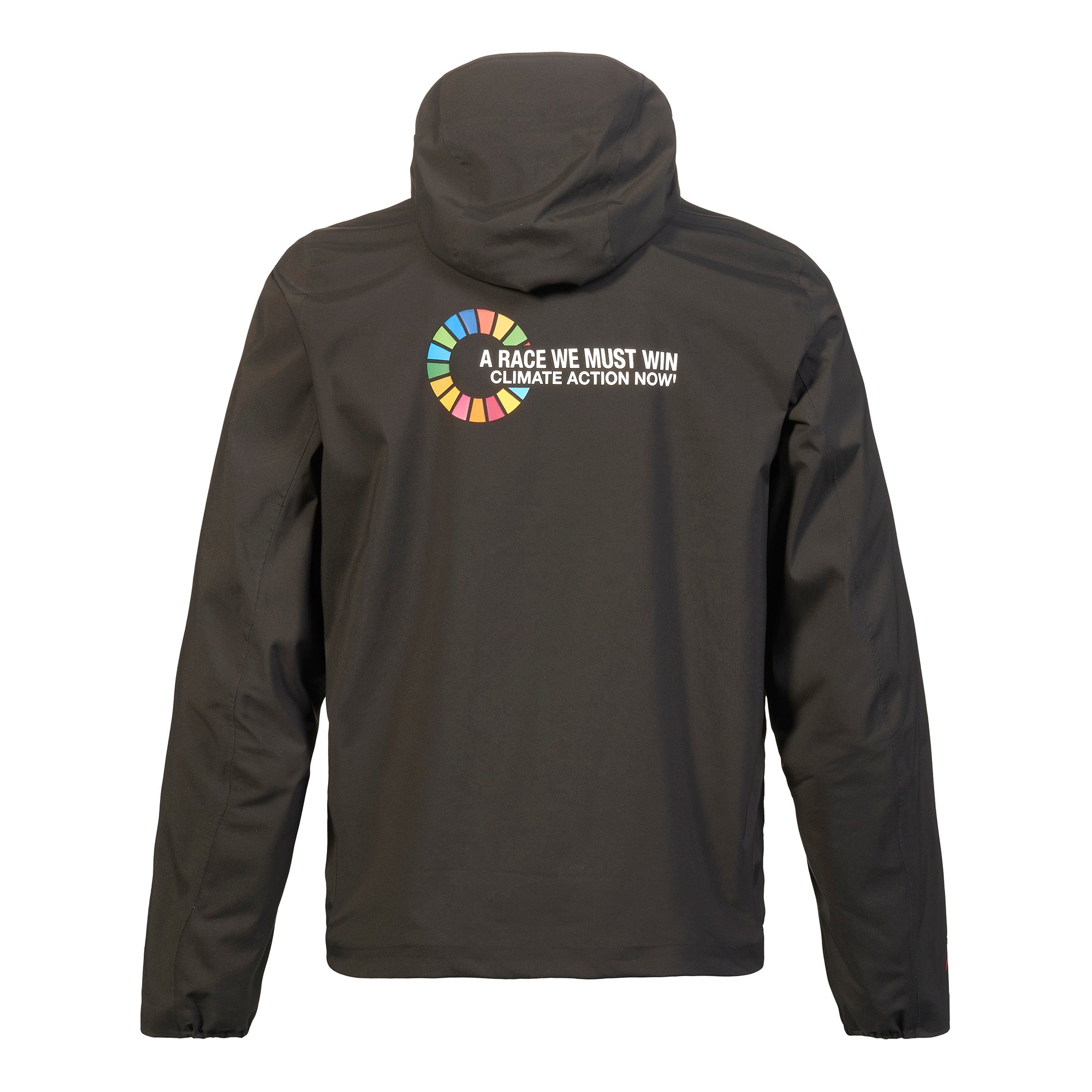 Team Malizia Musto Rain Jacket Black Back