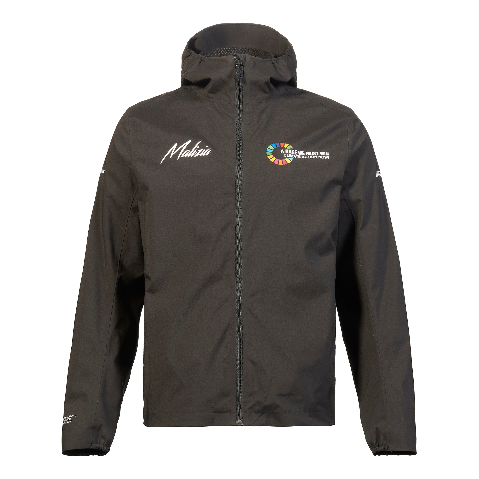 Team Malizia Musto Rain Jacket Black Front