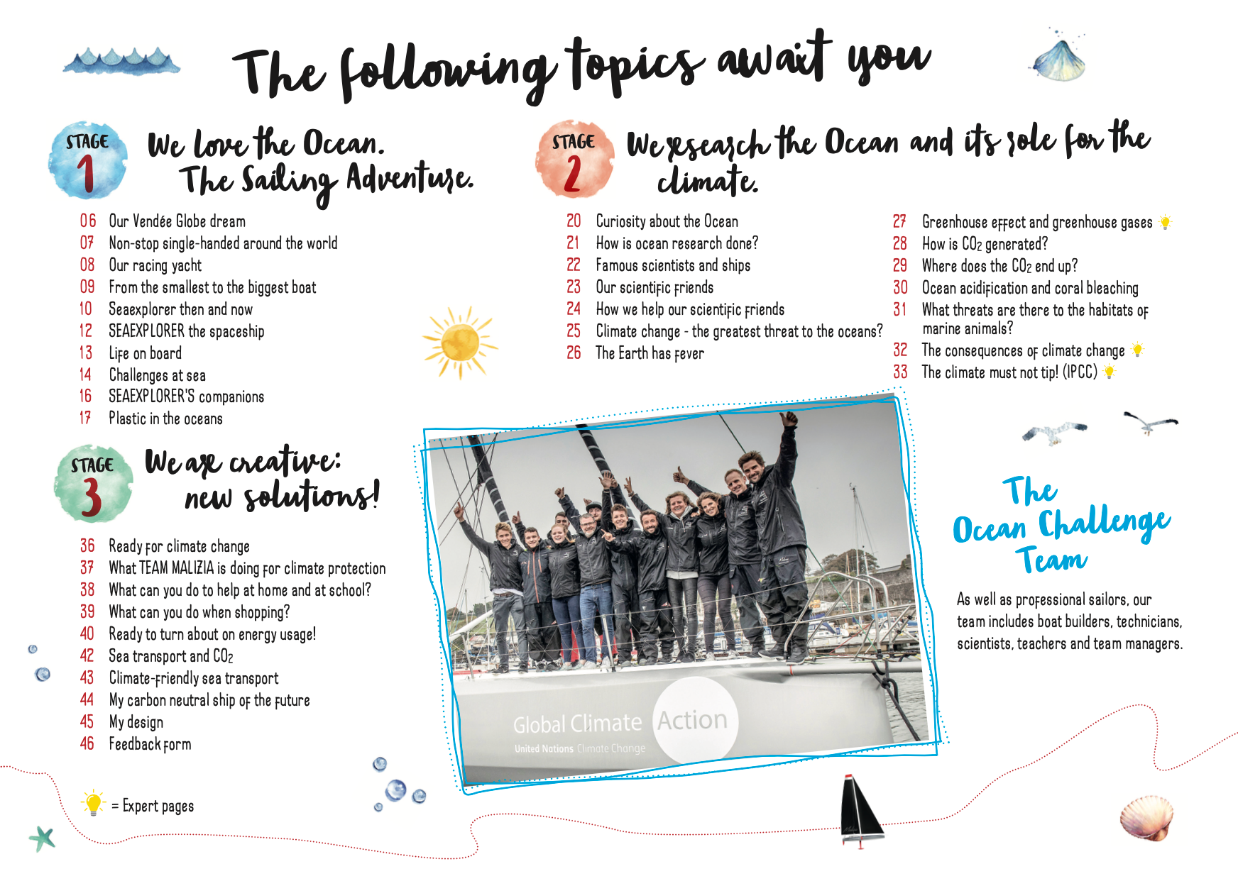 'My Ocean Challenge' Kids Booklet