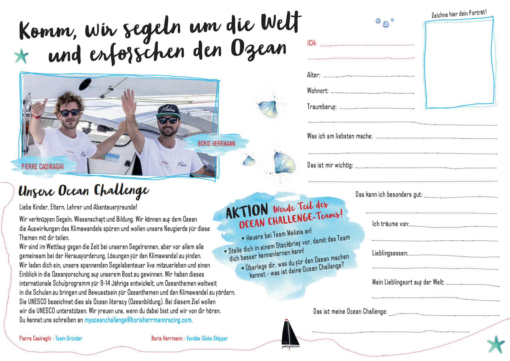 'My Ocean Challenge' Kids Booklet