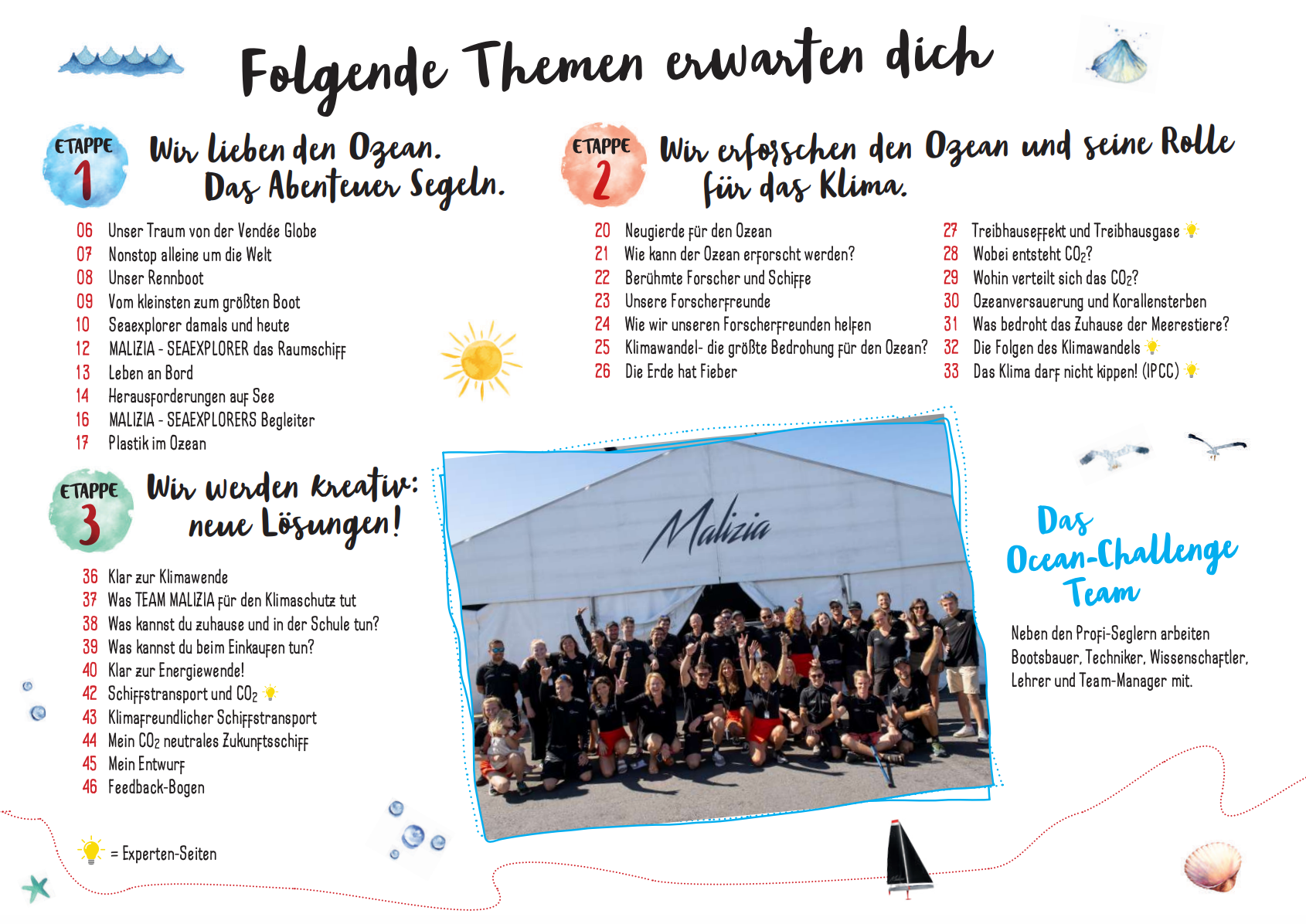 'My Ocean Challenge' Kids Booklet