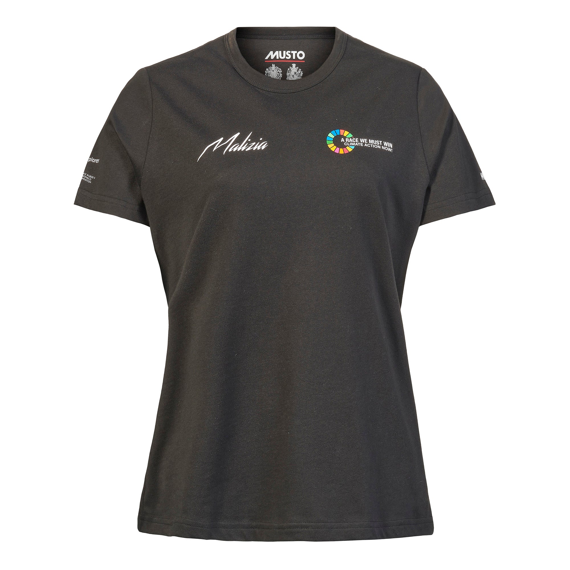 Team Malizia Female Musto T-Shirt Black Front