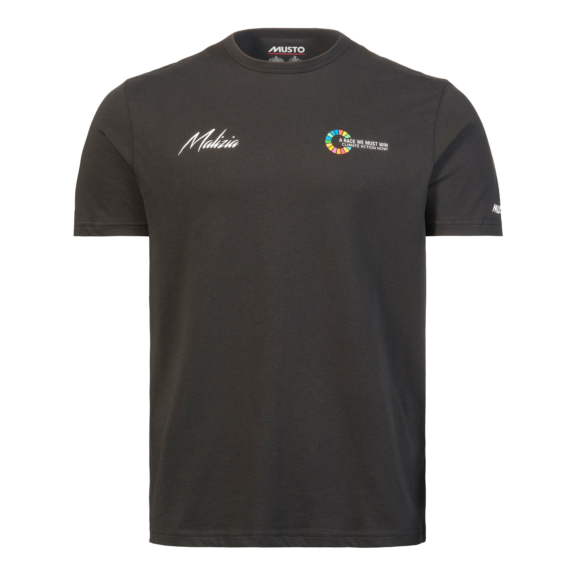 Team Malizia Male Musto T-Shirt Black Front
