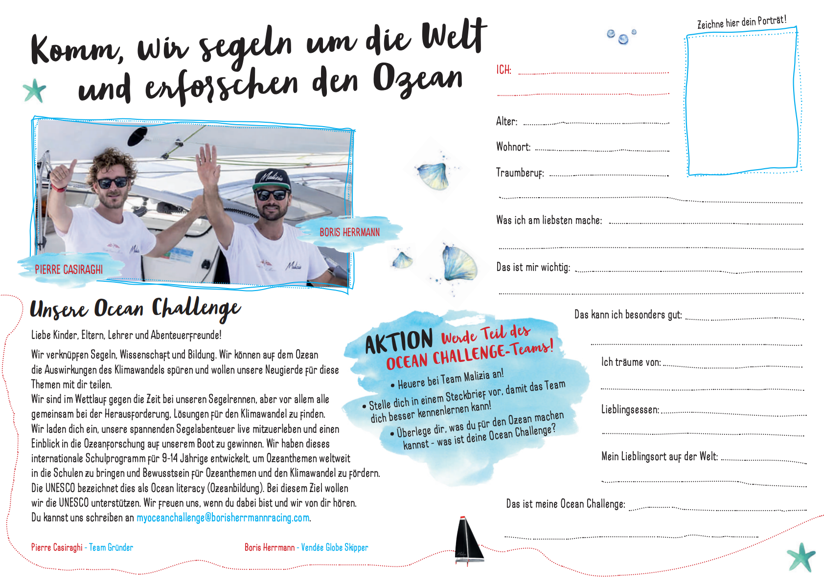  'My Ocean Challenge' Kids Booklet