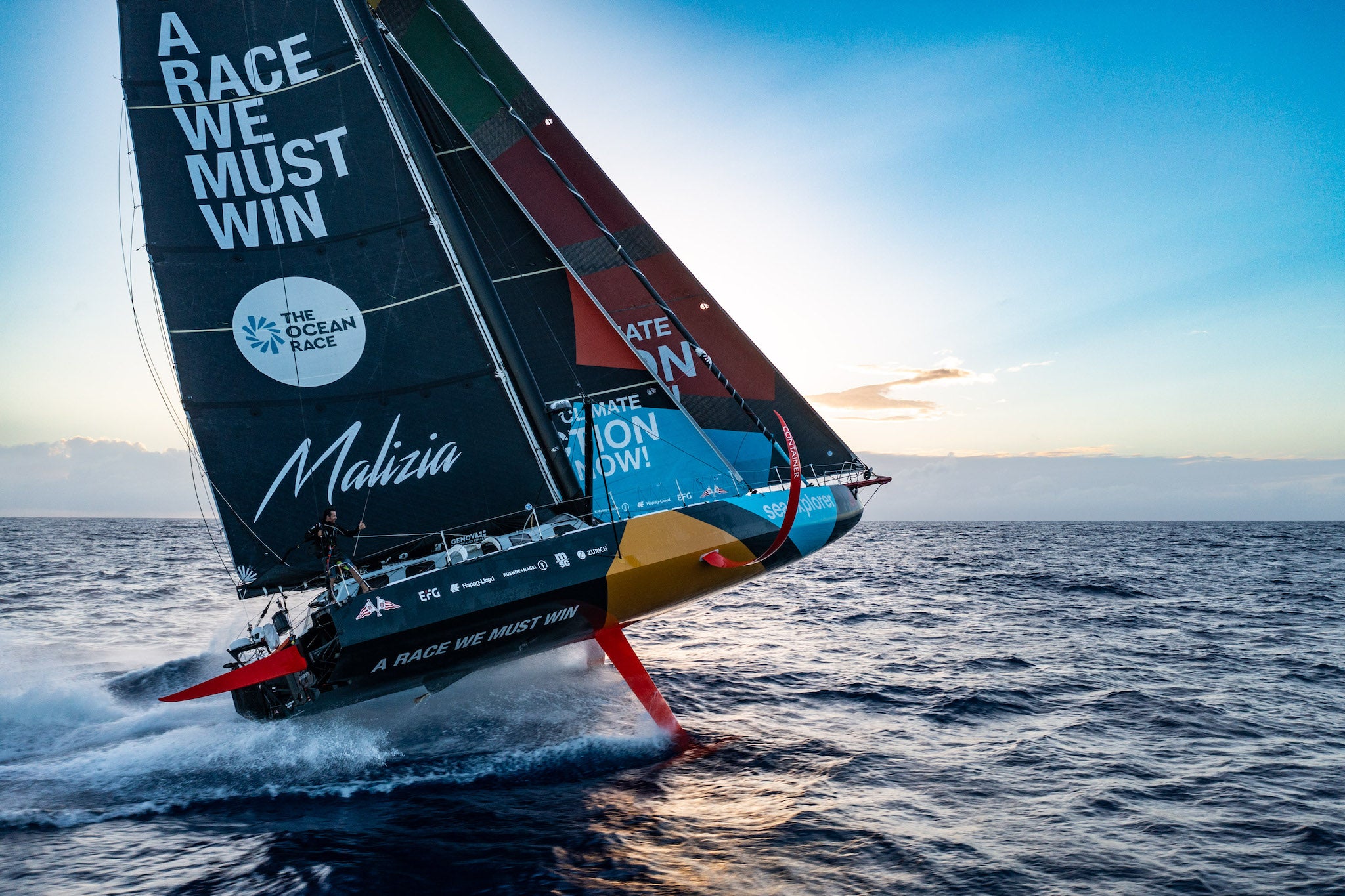 Team Malizia Seaexplorer - Ocean Race - Foiling Imoca - Full Speed